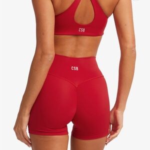 CSB Serenity Scrunch Shorts - Chilli